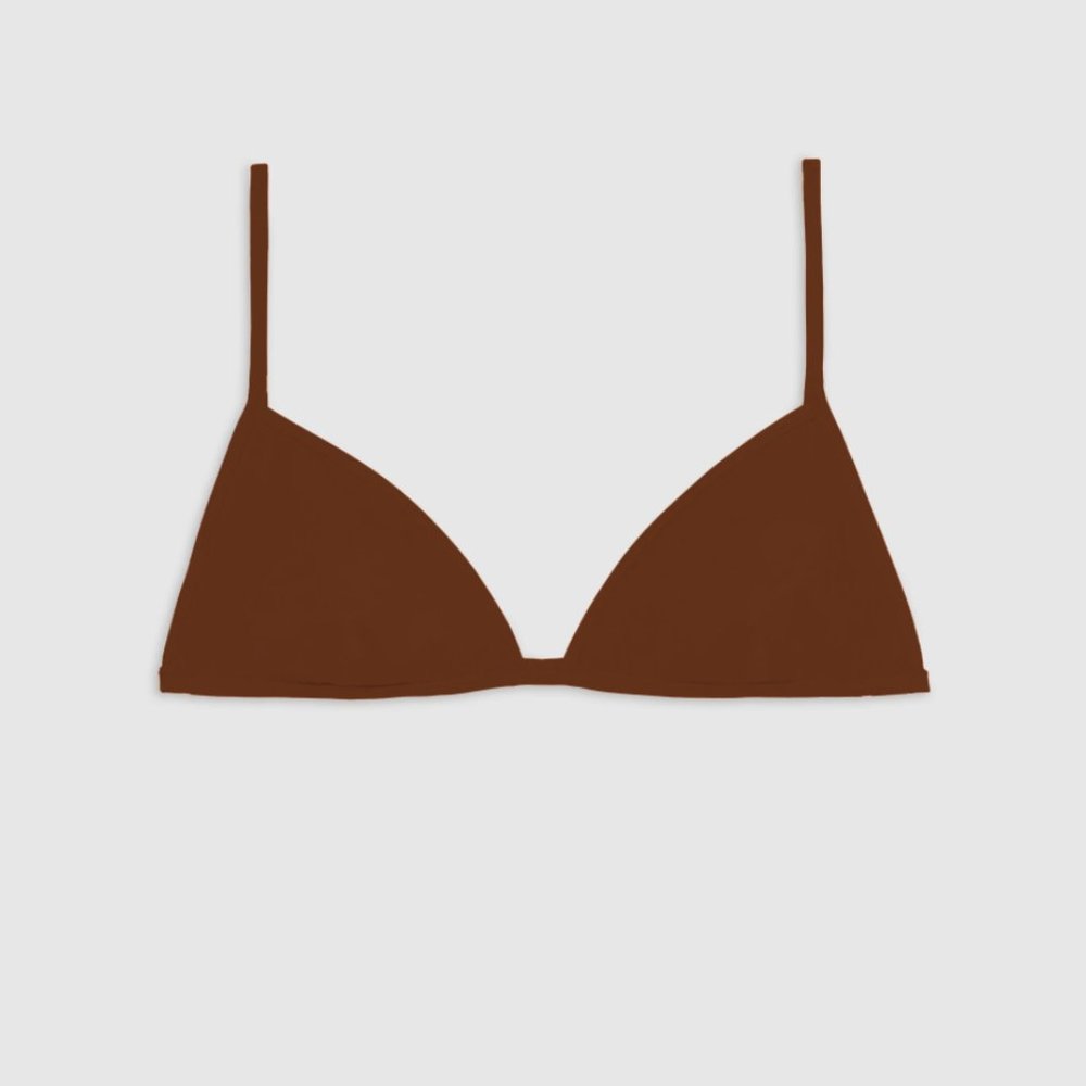 Nu Swim Yes Top in Cocoa Size Medium